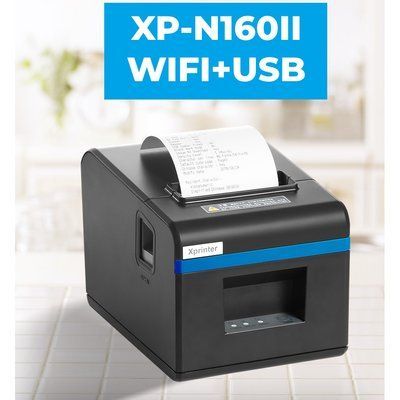 Принтер чеков Xprinter XP-N160II WiFi+USB 381 фото